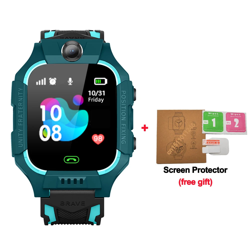Smart Watch Kids 4g Sim Card SOS Tracker Call Phone Camera Voice Chat Photo Children Smartwatch Camera Boys Girls Birthday Gifts