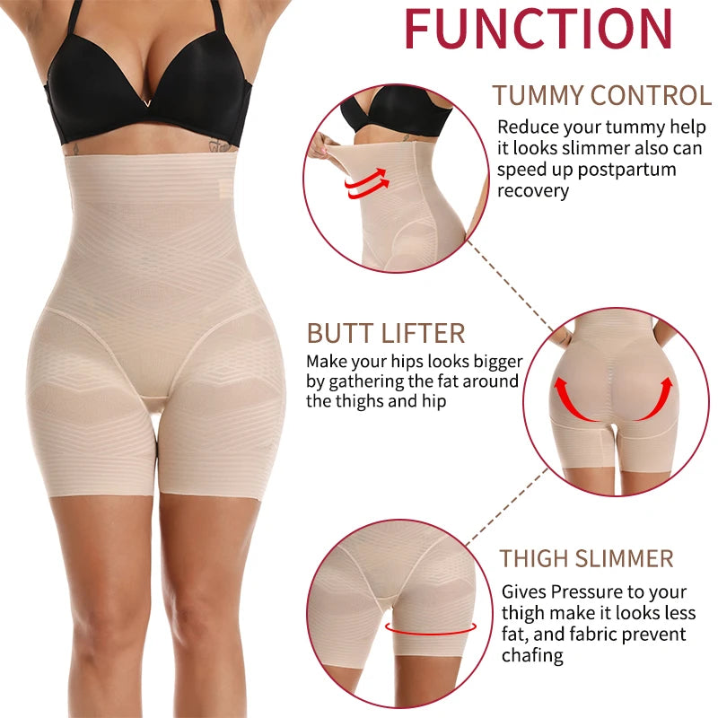High Waist Butt Lifter Slimming Underwear Body Shaper Women Shapewear Tummy Control Panties Thigh Slimmer Safety Shorts