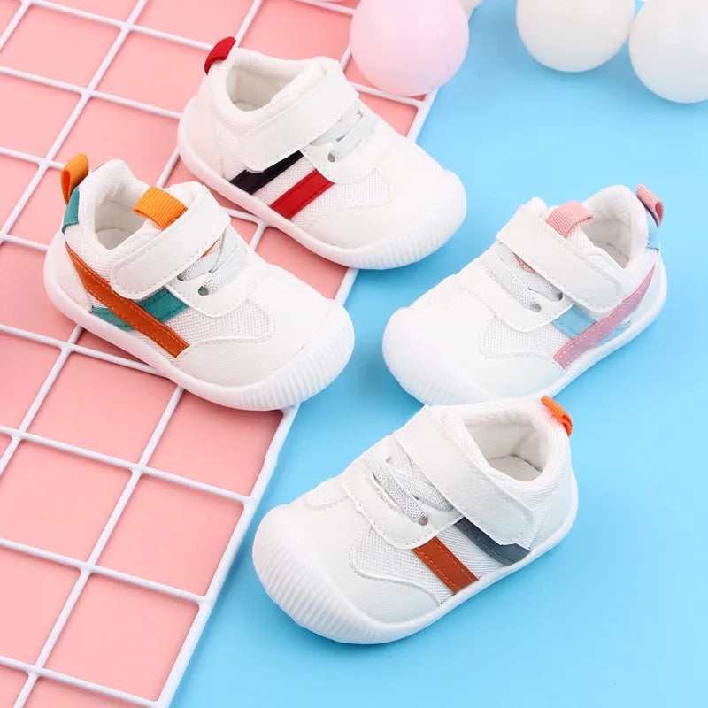 Baby Toddler Shoes Four Seasons Shoes 0 To 3 Years Old Baby Shoes Soft Bottom Non-slip Girls Boys Mesh Breathable Single Shoes