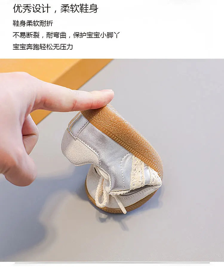 Kids Shoes Toddler Sneakers Children Skateboarding Shoe Designer Grey Color Infant Boys Girls Baby Trainers