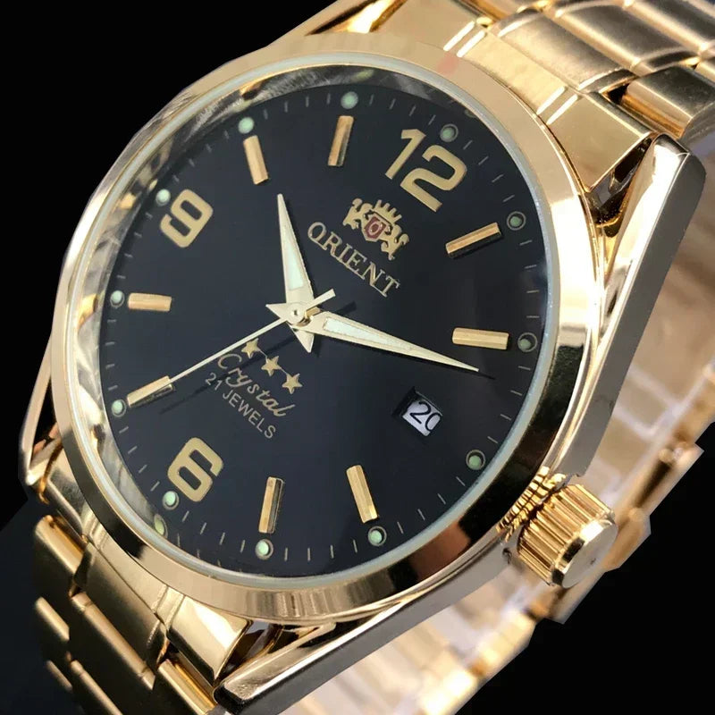 Orient Double Lion Watches High Quality Clock Brand New Top Men's Watch Multi-Function All-Steel Automatic Mechanical Tourbillon