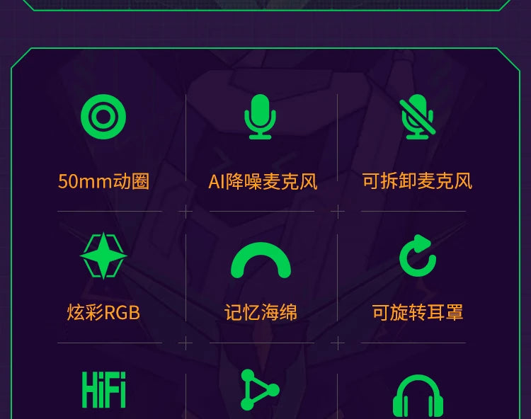 VALKYRIE VK S1 Gaming Headset Wireless Triple-Mode Detachable Microphone 15ms Ultra-low Latency Customized Gaming Headphones