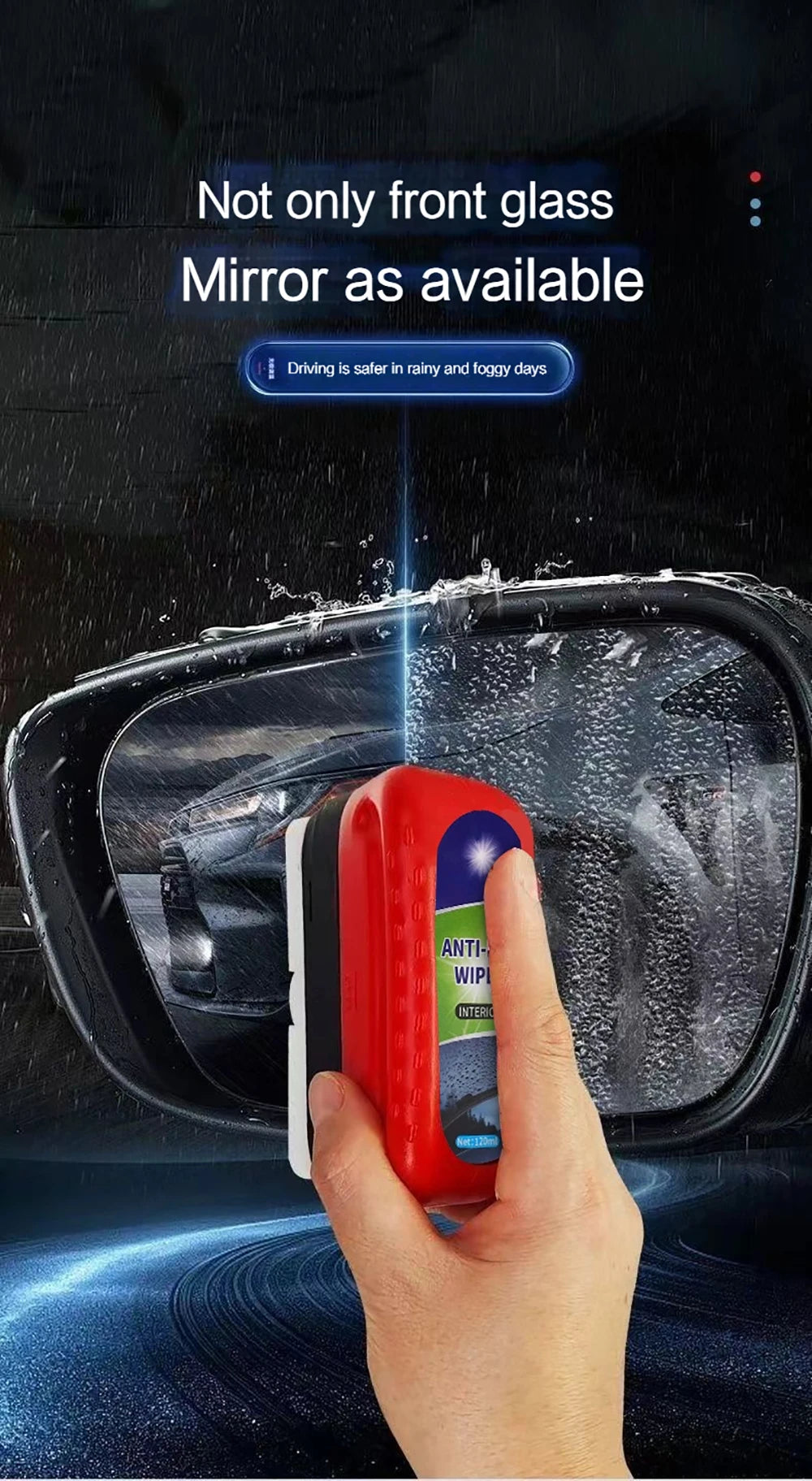 Car Glass Oil Film Remover Auto Detailing Powerful Glass Polishing Compound Windshield Cleaner Cleaning Brush Polish Car Tools