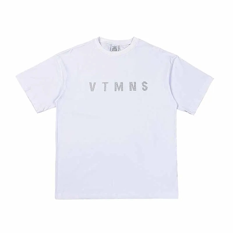 Summer Style Luxury VT Colorful Logo Printed Women Men T shirts tees Oversized Men Casual Cotton T shirt