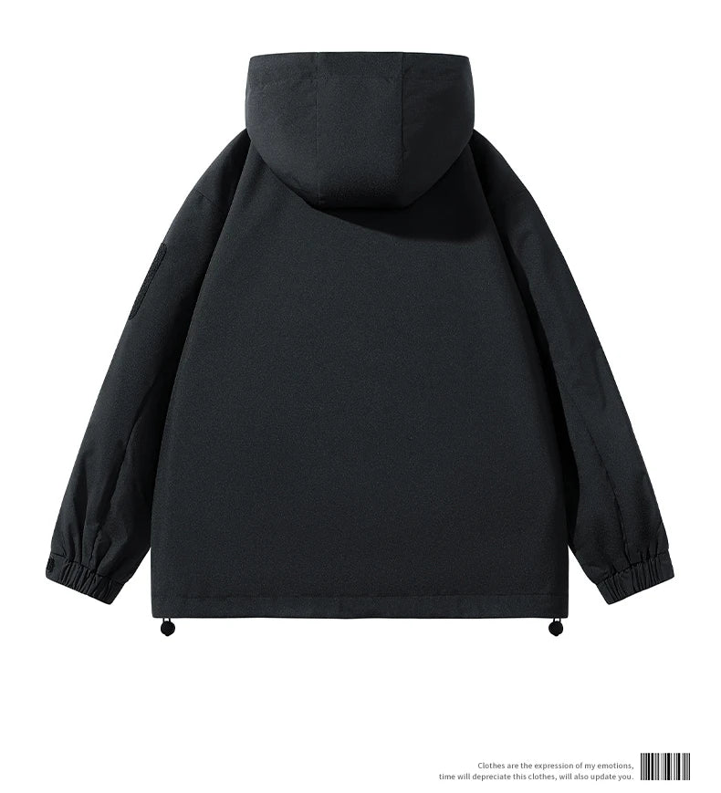 Spring Autumn Casual Jacket Fashion Hiking Men Jackets Men Outdoor Waterproof Windproof Camping Running Hooded Windbreaker Coats