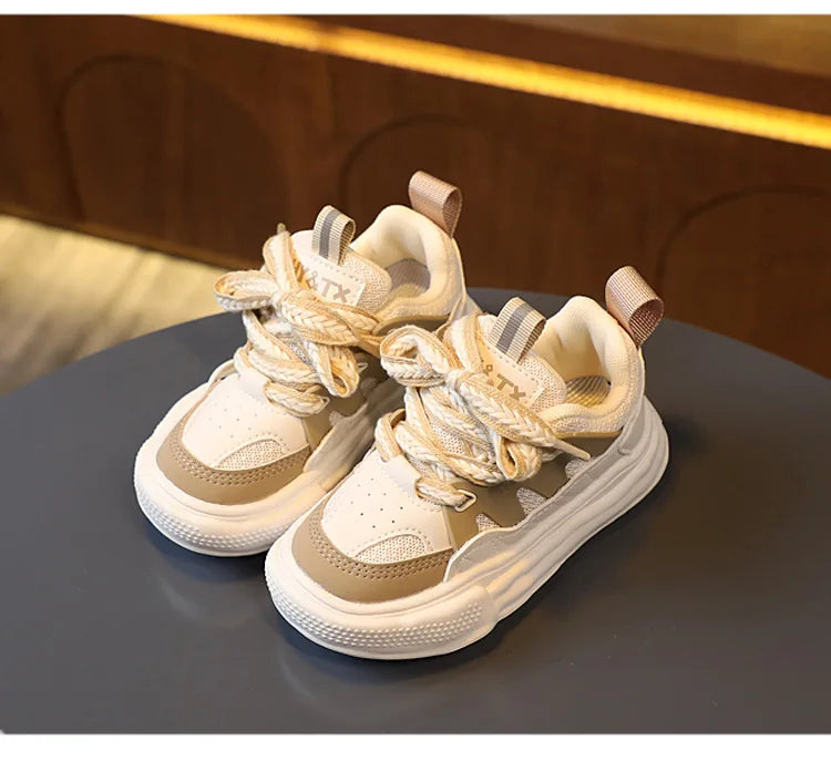 Zapatos 2025 Autumn New Kids Sneaker Simple Versatile Girls' Casual Shoes Comfort Non Slip Child Board Shoes Zapatillas De Mujer