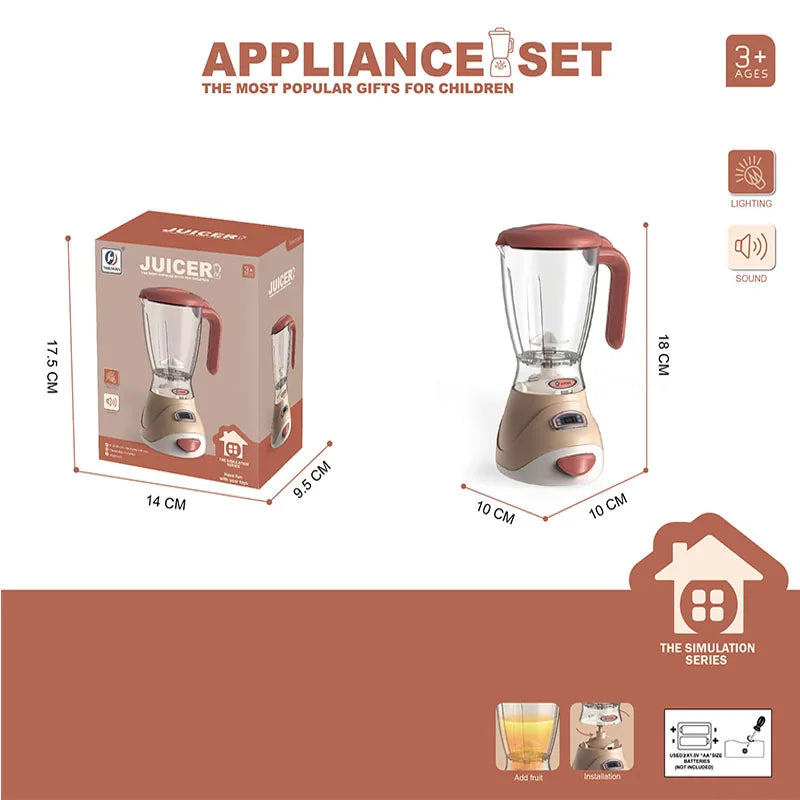 Kids Kitchen Toy Set Mini Simulation Household Appliances Toys for Children Pretend Play House Interactive Toys for Girls Boys