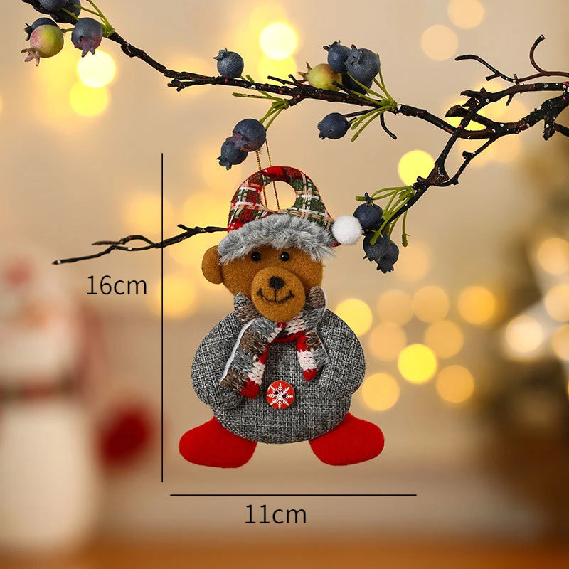 New Year 2025 Christmas Tree Decorations Cute Dolls