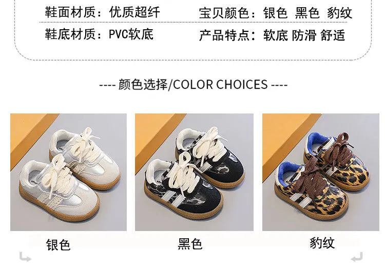 Kids Shoes Toddler Sneakers Children Skateboarding Shoe Designer Grey Color Infant Boys Girls Baby Trainers