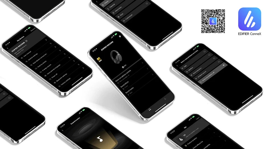 Edifier W830NB Wireless Headphones -45dB Active Noise Cancelling Hi-Res Over-Ear Headset LDAC 94H Battery Life Bluetooth 5.4