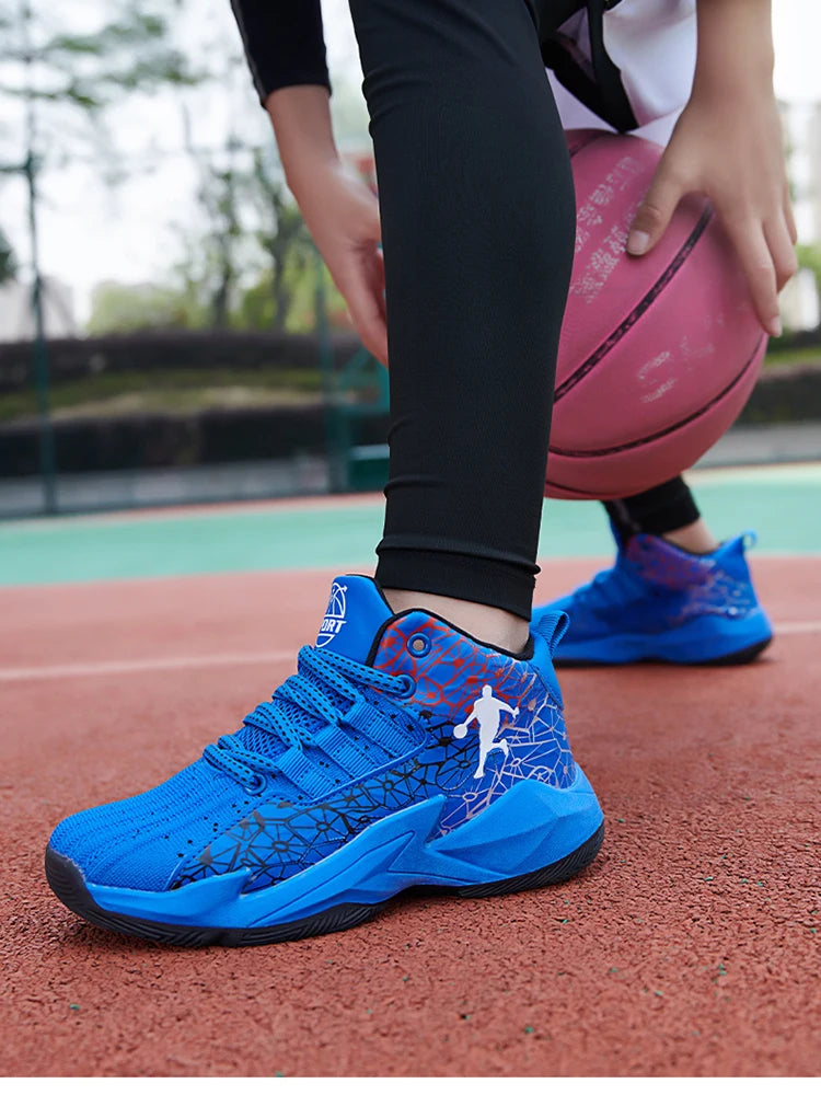 2025 Kids Sneakers Boys Basketball Shoes Children's Casual Shoes Outdoor Training Running Sneakers Child Non-slip Comfortable 8