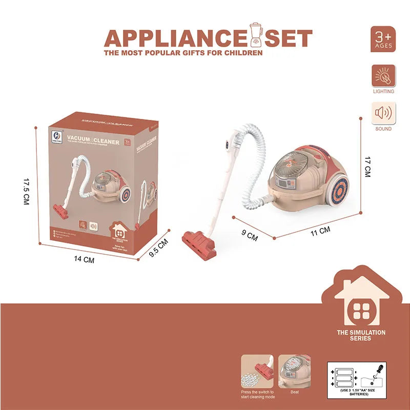 Kids Kitchen Toy Set Mini Simulation Household Appliances Toys for Children Pretend Play House Interactive Toys for Girls Boys