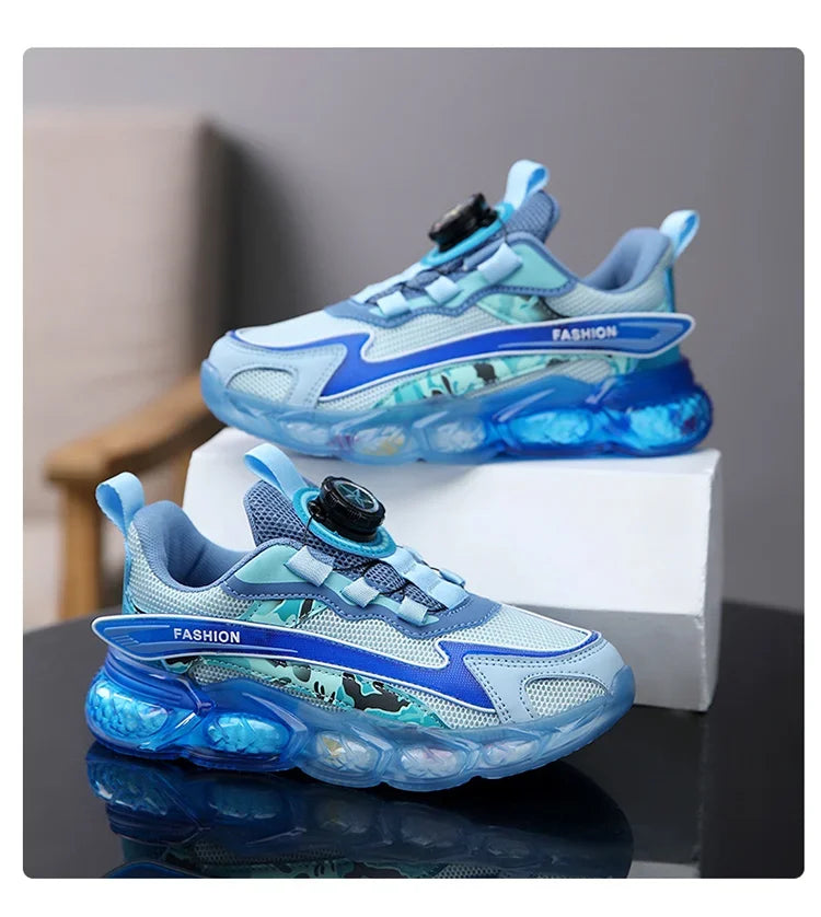 New Summer Children Sneakers Breathable 5-16Years Boys' Running Shoes New Swivel Buckle Kids Sport Shoes Outdoor Casual Trainers