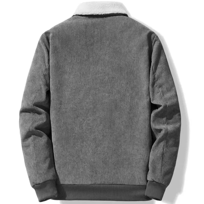 Autumn Winter New Men Jacket Fleece Thickening Corduroy Coats Men Jackets Casual Coat Men's Business Coats Mens Parka