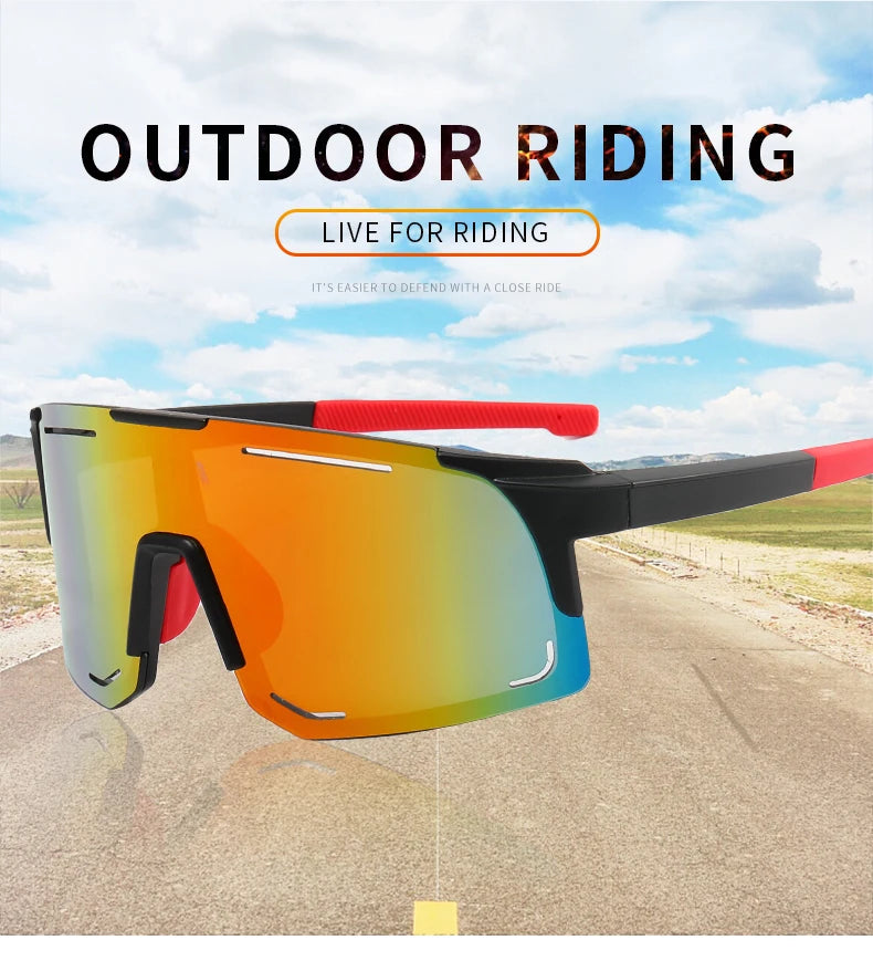 Polarized Cycling Sunglasses UV Protection Windproof Glasses For Men Women Polarized Lens Road Riding Bike Sport Glasses Eyewear