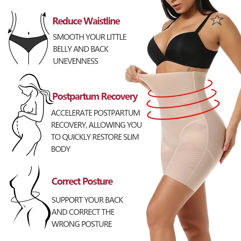 High Waist Butt Lifter Slimming Underwear Body Shaper Women Shapewear Tummy Control Panties Thigh Slimmer Safety Shorts
