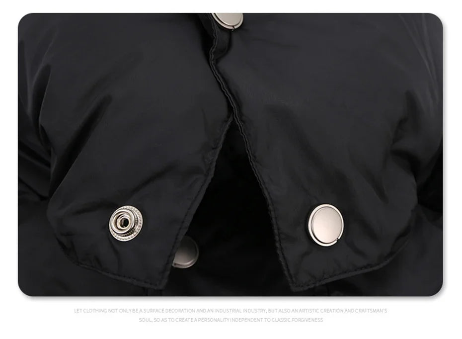 Winter Men Jackets Thicken Warm Parkas Coats Streetwear Harajuku Hip Hop Oversized Jackets Casual Loose Padded Jackets Outwear