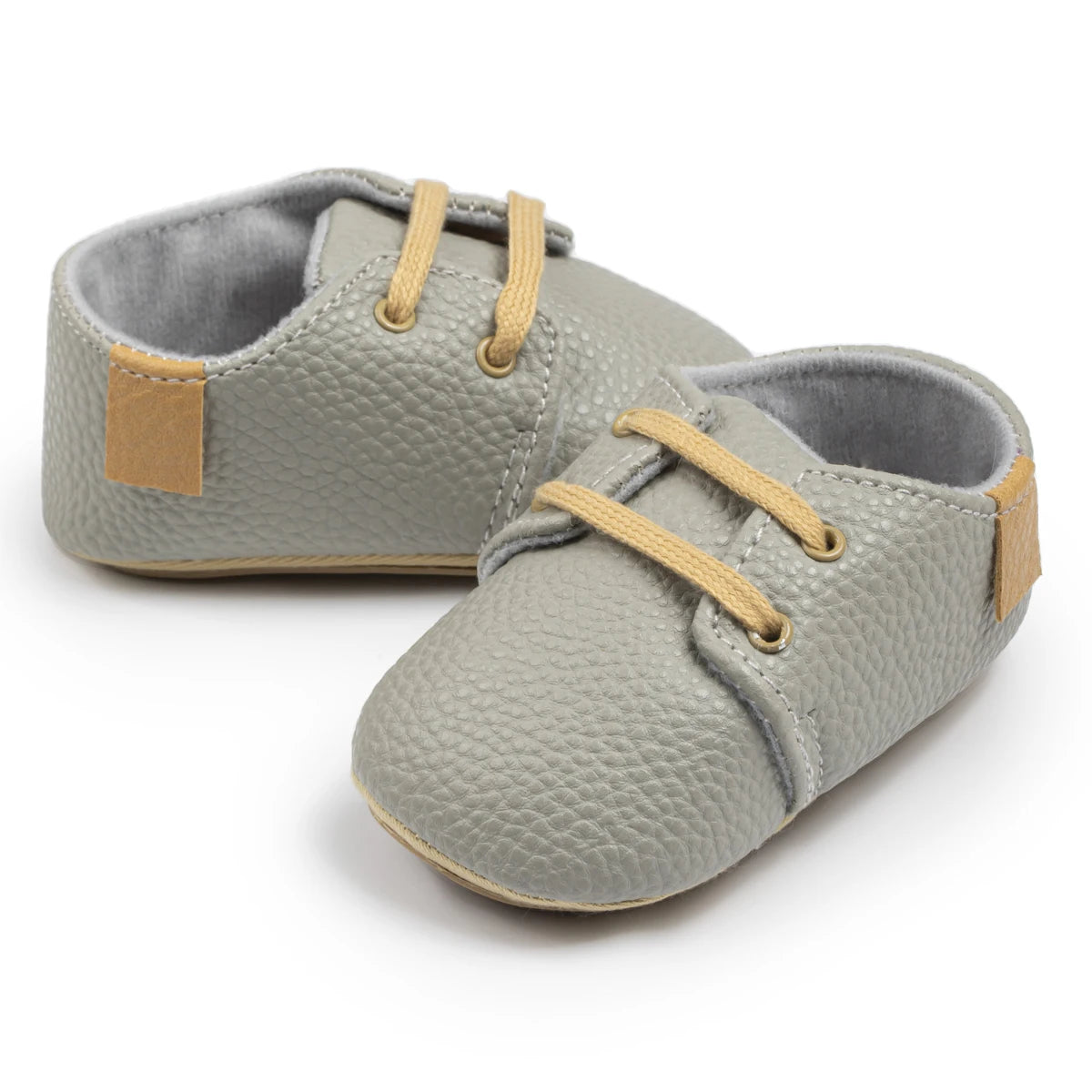 KIDSUN Toddler Baby Shoes Boys Girls Ankle Sneakers Soft Anti-Slip Sole PU Leather Moccasins Infant Newborn Prewalker First