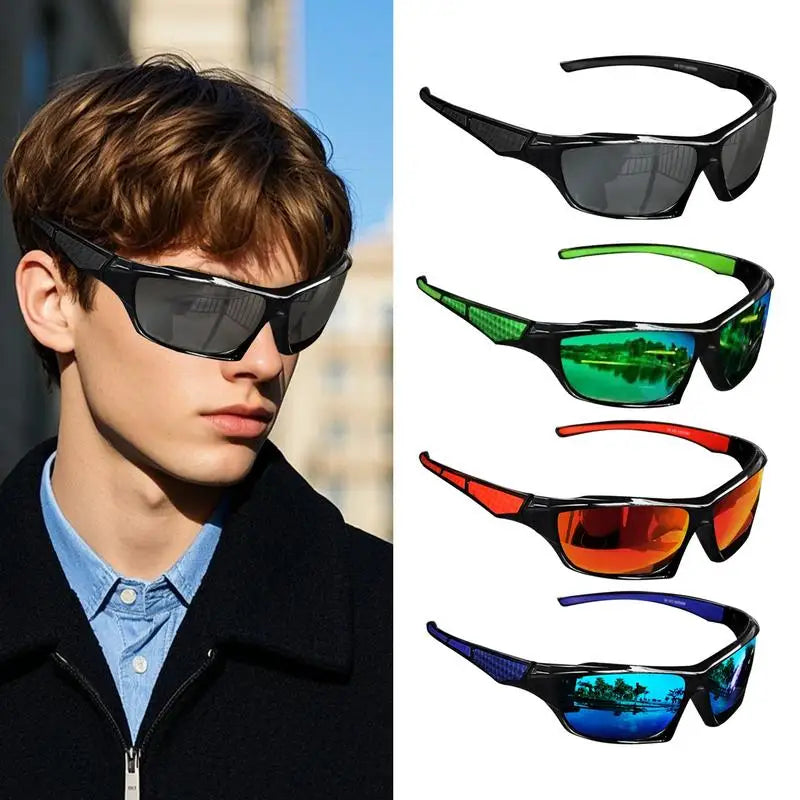 Polarized Sunglasses Men Comprehensive Protection Sun Glasses Comfortable Lightweight Frame Sport Eyeglasses for Driving Fishing