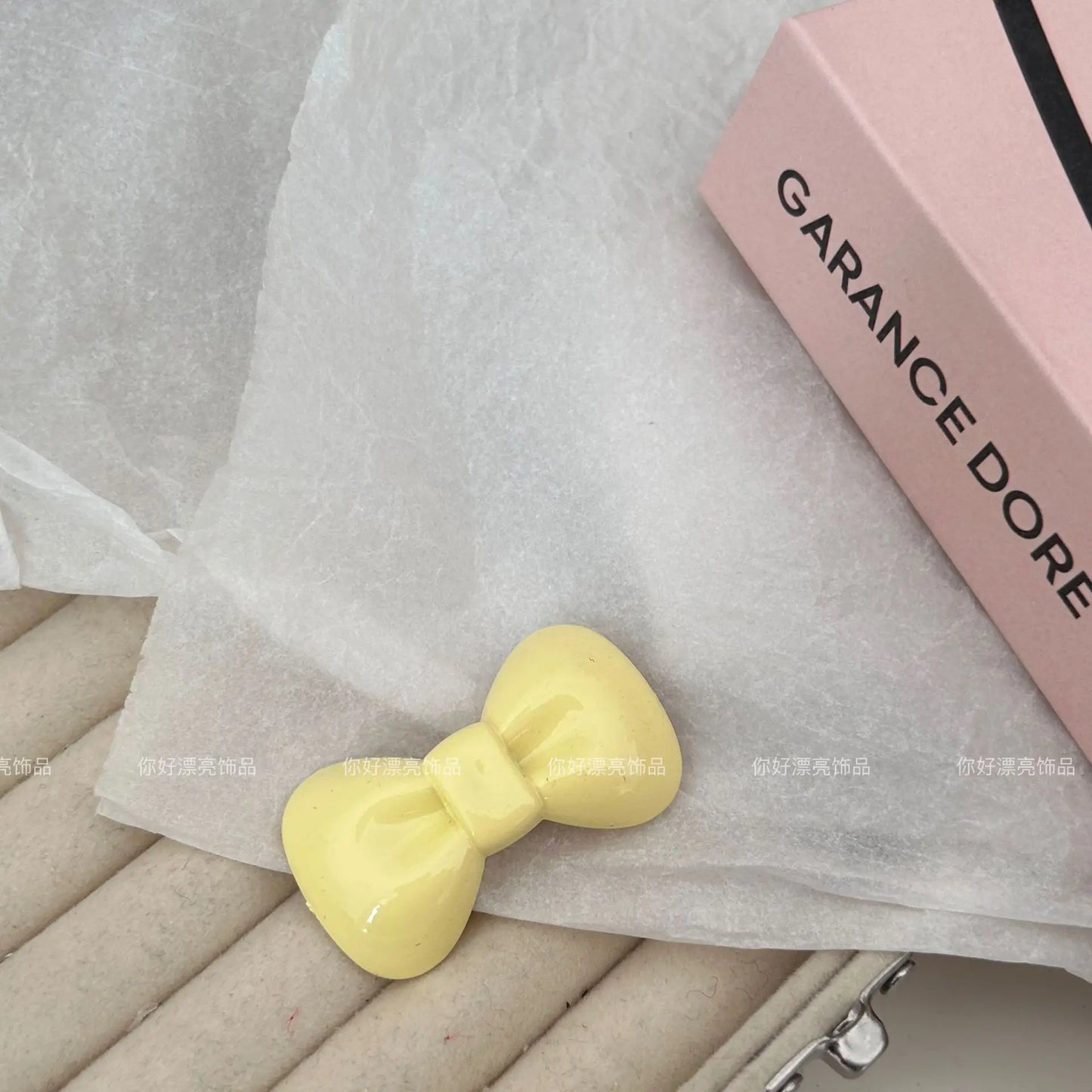 Kawaii Sanrio Bow Hairpin Hello Kittys Hair Accessories Cute Girl Heart Side Clip Bangs Temperament Jewelry Gift Sanrio Hairpin