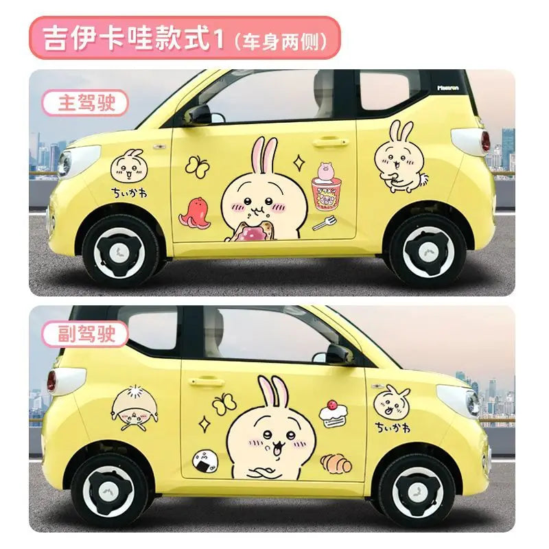 Stickers Car Accessories Decorate Hachi ware Usagi Car Accessories Gift