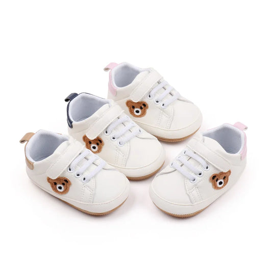 Baby Sneaker 0-9-18 Months Toddler Prewalking Shoes Sport Outdoor Style Spring and Autumn 2024 New Fashion TPR Sole PU BMB3134