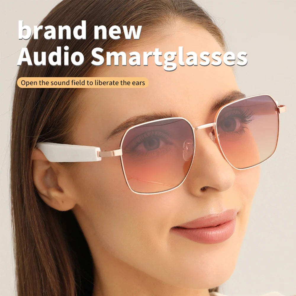 Smart Sunglasses Bluetooth glasses,Wireless HD UV Protective Lens Eyewear Waterproof Speaker,listen to songs, talk sunglasses