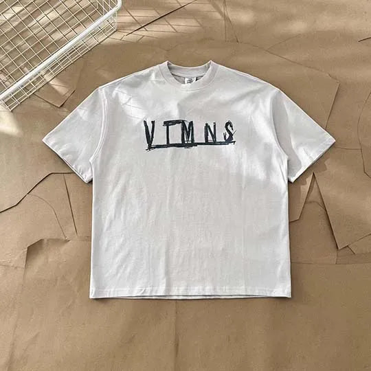 Top Grade LIMITED EDITIONS VT Logo Printed Women Men T shirts Tees Oversized Men Casual Cotton T shirt