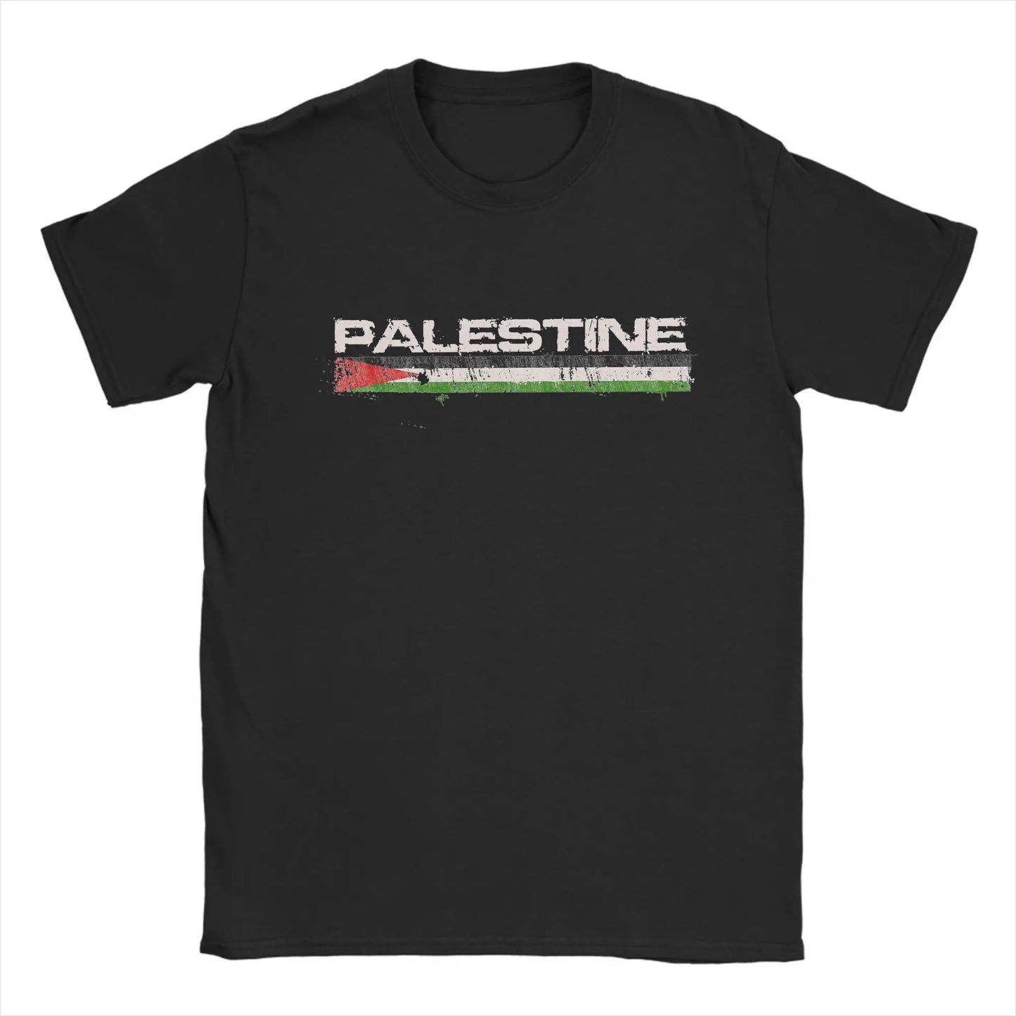 Novelty Palestine with Flag Red White Green T-Shirts for Men Crew Neck Pure Cotton T Shirt  Short Sleeve Tee Shirt 4XL 5XL Tops