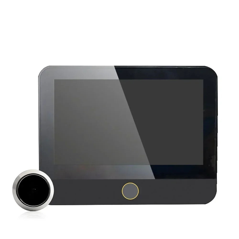 New WiFi Smart Door Bell Eye 1080P FHD Peephole Camera Audio 4.3' IPS Screen PIR Infrared Announcement Digital Viewer