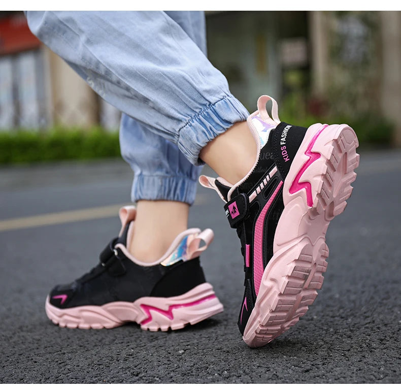 Kids Girls Shoes Running School Casual Sports Breathable Non-slip Sneakers Basketball Children Outdoor Walking Tennis All Season