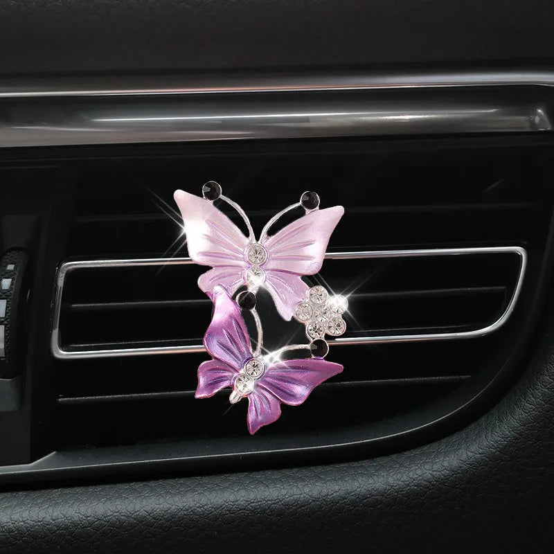 Air Conditioning Outlet Perfume Butterfly Clip Car Hanging Accessories
