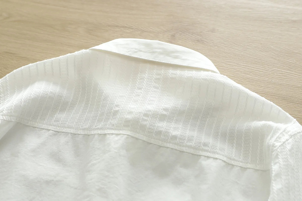 Casual Cotton Solid Colors White Shirt Women 2024 Spring New Woman Long Sleeve Blouse Tops Simple Fine Office Lady Clothes