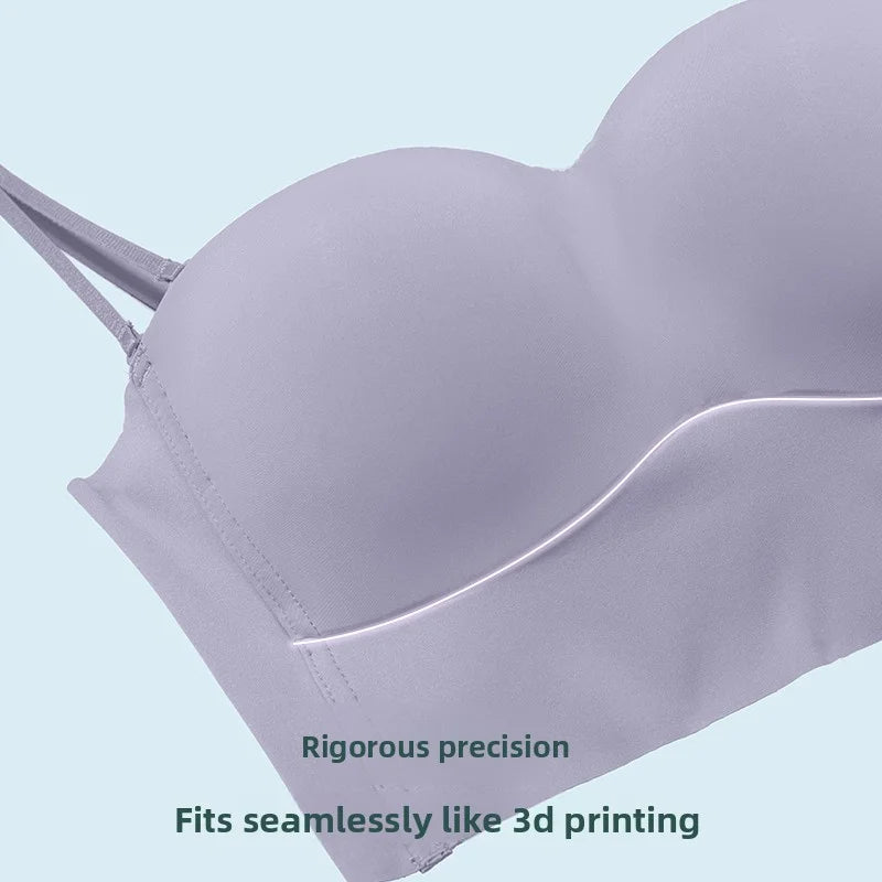 Women's Bra Is Comfortable Without Underwire  with A Concentrated Chest and A Beautiful Back It Is A 1/2 Cup Thin Lingerie