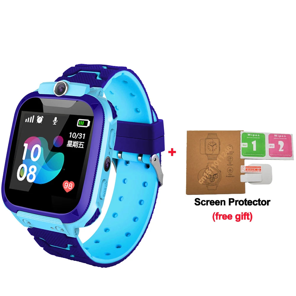 Smart Watch Kids 4g Sim Card SOS Tracker Call Phone Camera Voice Chat Photo Children Smartwatch Camera Boys Girls Birthday Gifts