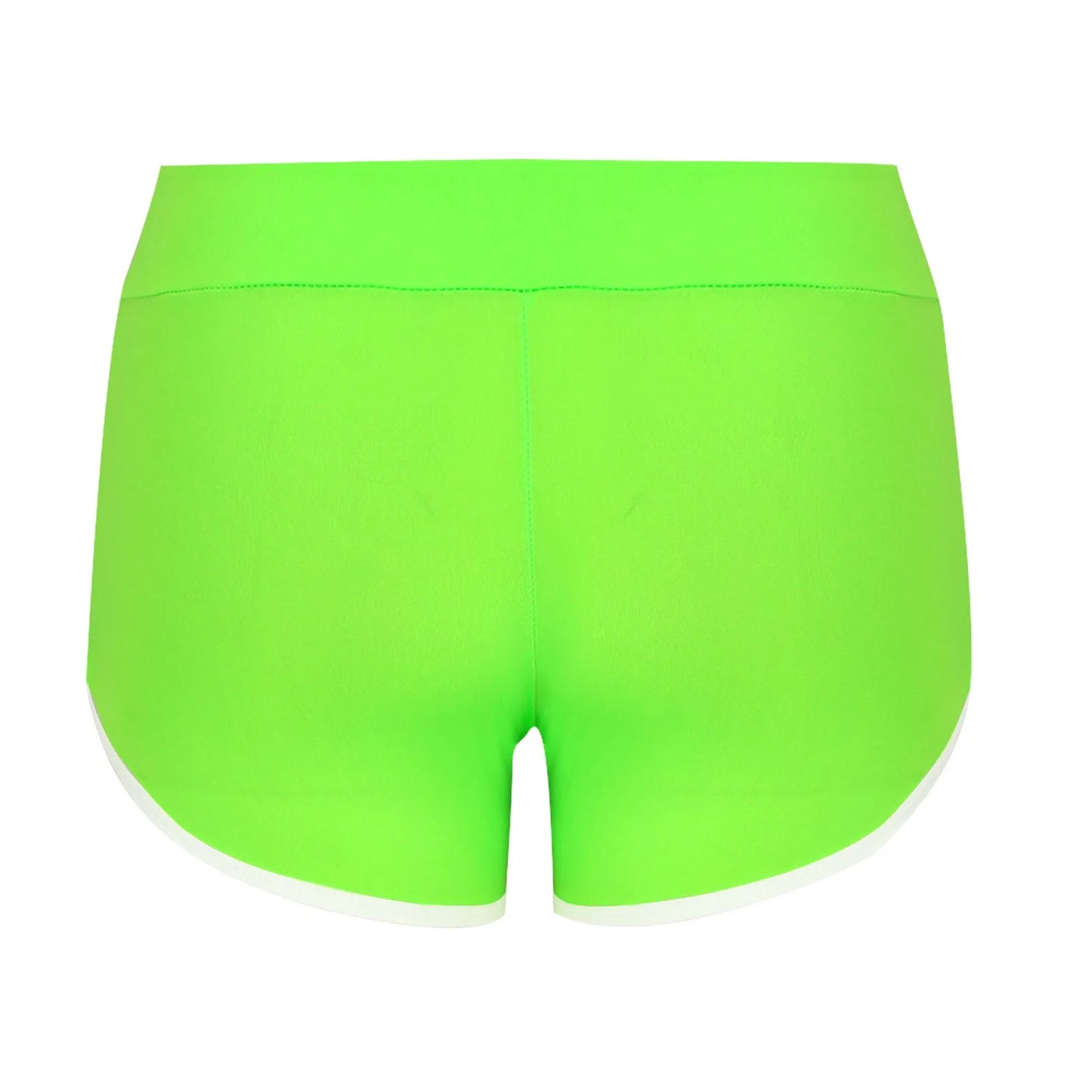 Women Mid Waist Shorts Girl Slim Fit High Stretchy Short Trousers Female Tight Shorts For Ladies Running Shorts Slim Fit Elastic