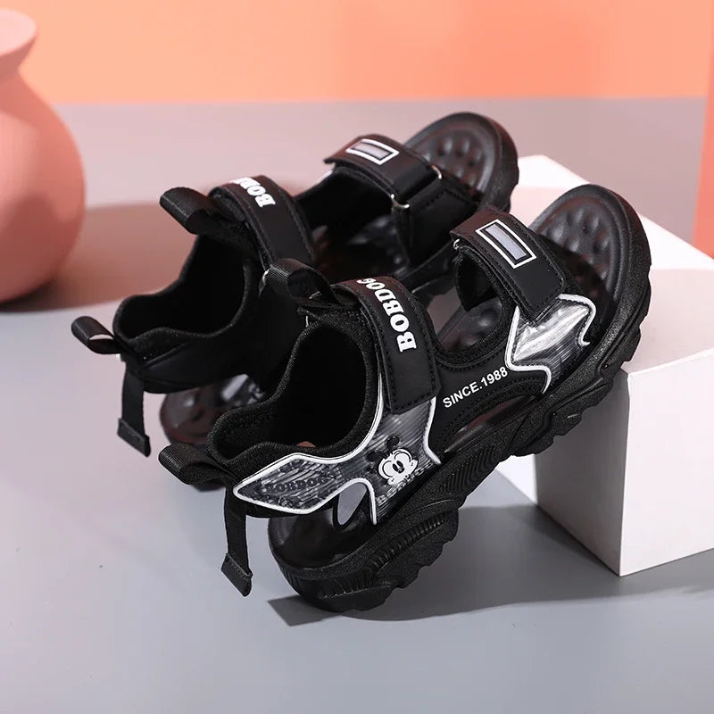 Kids Summer Shoes Fashion Big Boys Beach Sandals Children Casual Sports Sandals Color Matching Anti-skid Classic Size 28-40