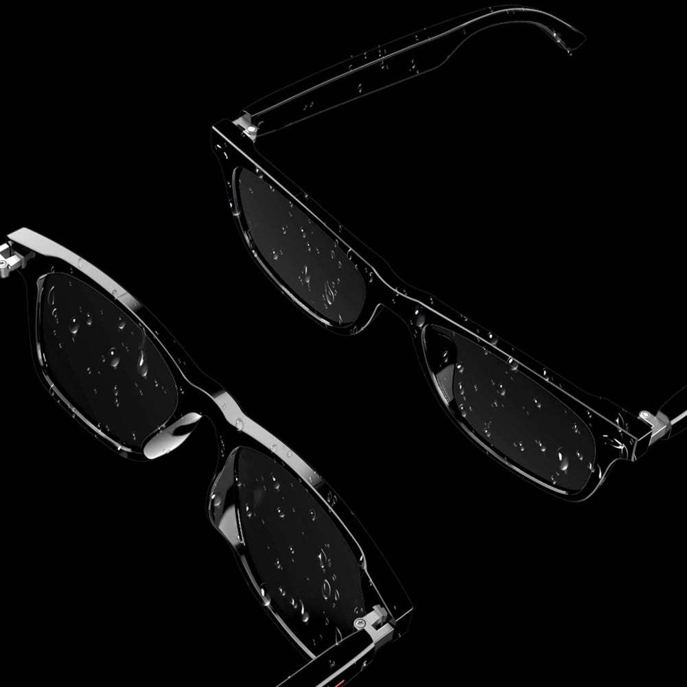 Smart Glasses AI Voice Assistant Camera Glasses Remote Shooting Outdoor Sport Glasses with Camera Open Ear Sound Mic & Speakers