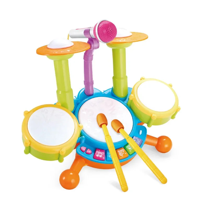 Kids Jazz Drum Musical Toys Set Toddler Baby Percussion Drum Instruments Montessori Toys for Toddlers Early Educational Toy Gift