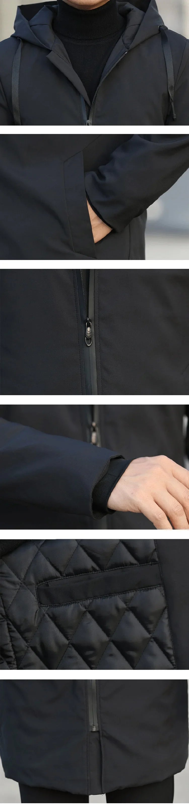 Men Jackets Autumn Winter Men's Trench Coat Male Windbreaker Outerwear Jaquet Man Coat Men Casual Thicken Warm Hooded Parkas