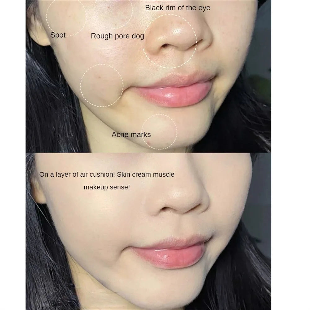 Natural BB Cream Sensory Party Bang Gouache Air Cushion Makeup Waterproof Long Lasting Clear Skin BB Cream Cosmetics