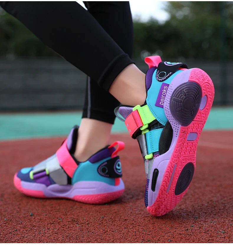 2025 New Children's Basketball Shoes For Boys Girls Non-slip Kids Sport Shoes Lightweight Outdoor Sneakers Trainers Footwear