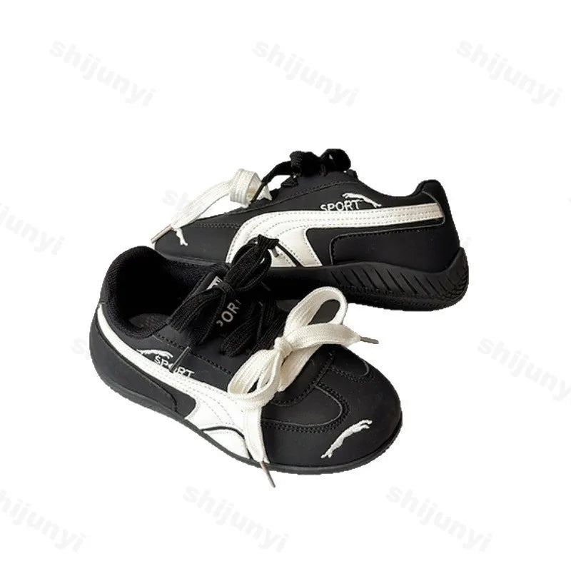 Children's Sports Shoes 2025 Autumn Boys Girls Comfortable Non Slip Outdoor Casual Shoes Kids Fashion Low-top Flat Sneakers