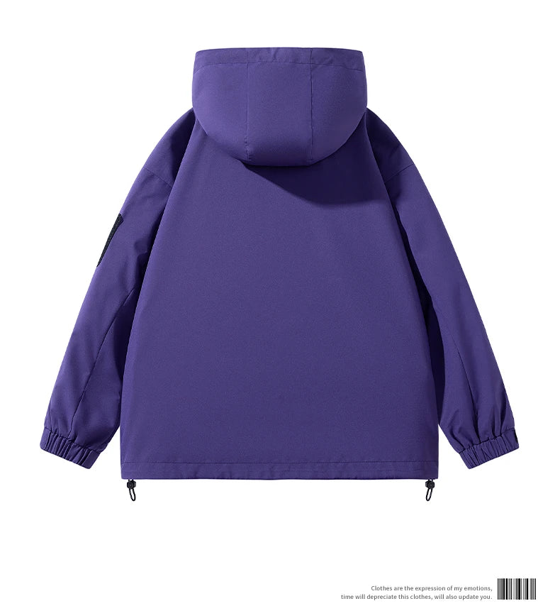 Spring Autumn Casual Jacket Fashion Hiking Men Jackets Men Outdoor Waterproof Windproof Camping Running Hooded Windbreaker Coats