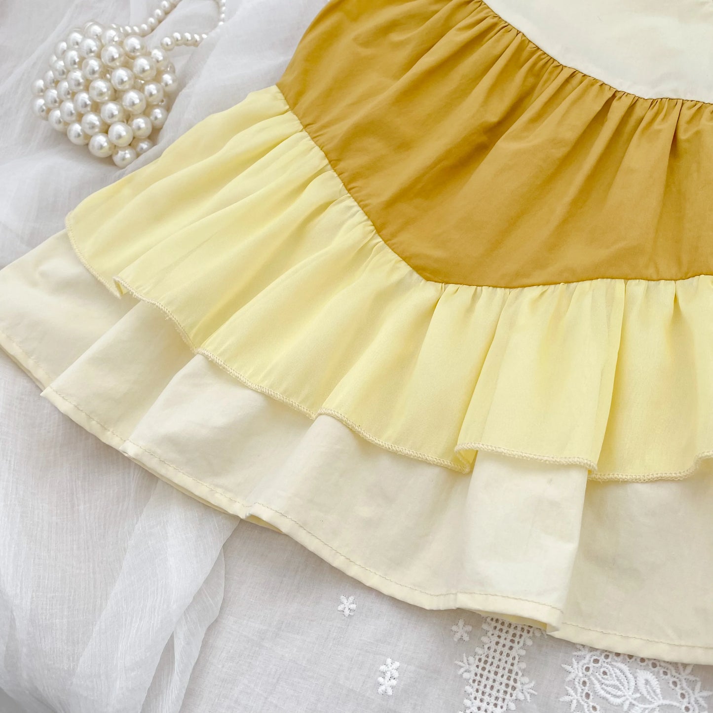 2025 Kids Clothes Summer Cotton Dress Baby Girls Clothes Cartoon Splicing Colors Dresses Children's Clothing Vestidos Cotton