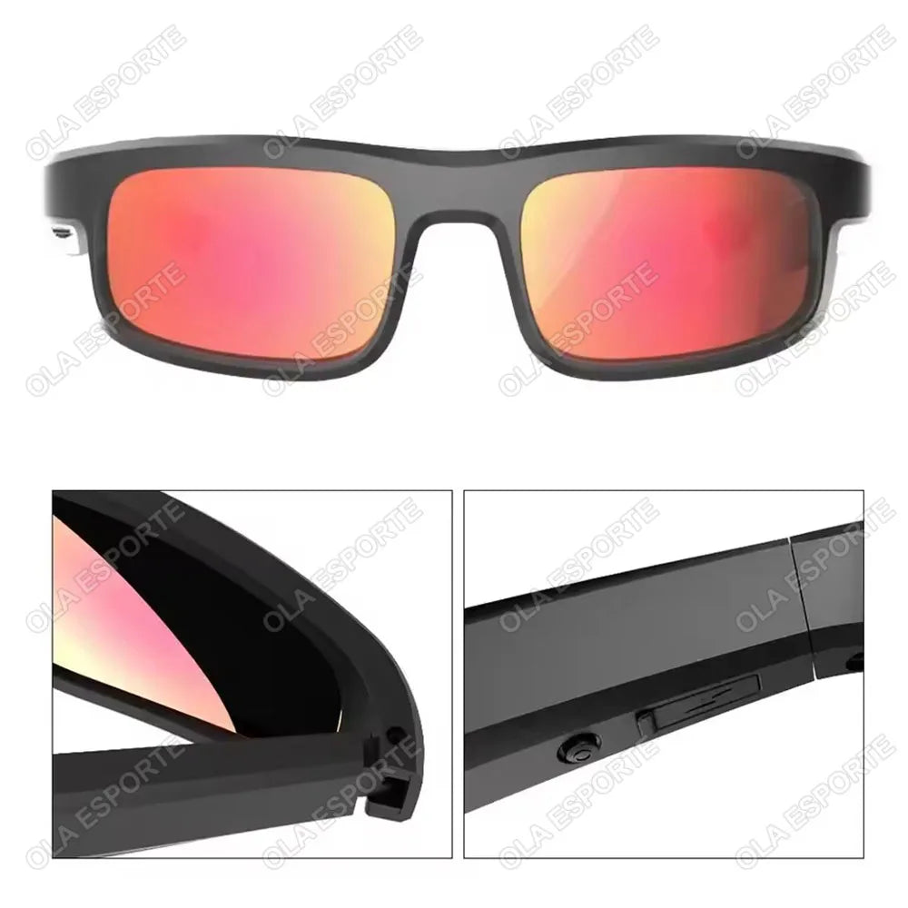 Smart Sunglasses Bluetooth 5.3 Earphone HiFi Stereo Music Wireless Headset Driving HD Mic Call Headphones Smart Glasses 2025 New
