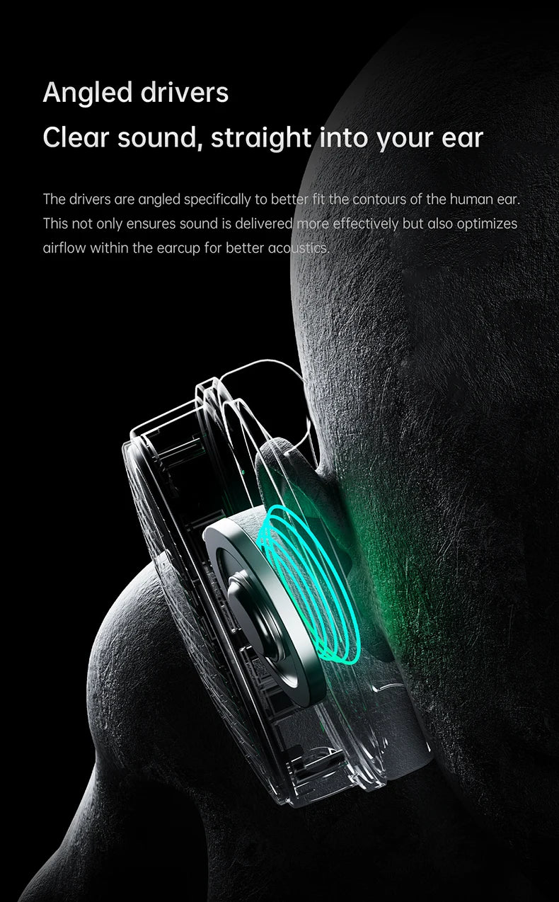 FiiO JT3 Over-Ear Open-Back Headphones, 50mm Dynamic Driver, PEK+PU Composite Diaphragm, Detachable 3.5mm Cable with Mic