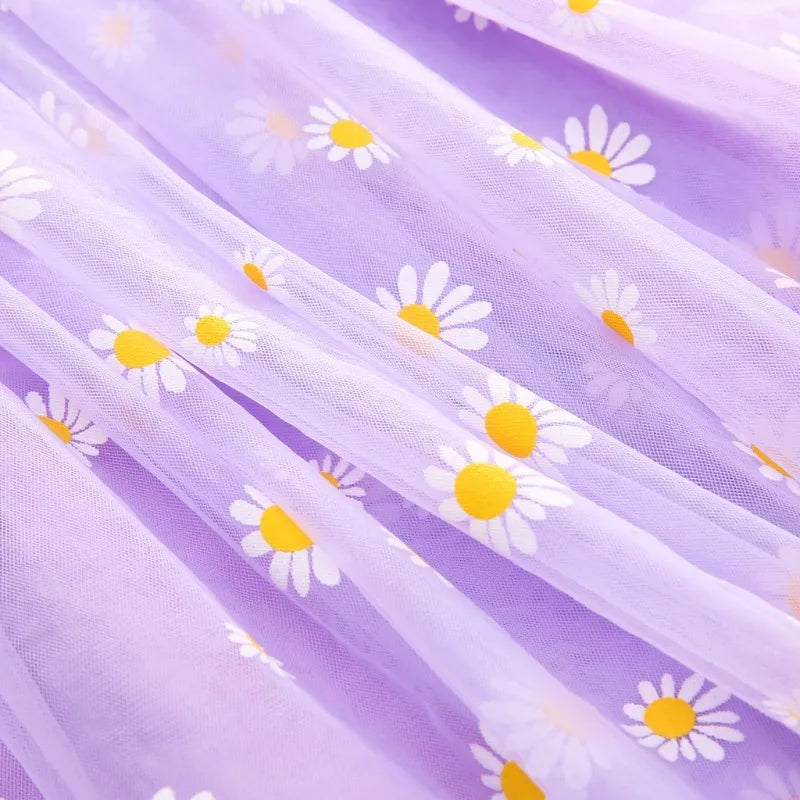 Flower Girls Dresses Children's Clothing Kids Clothes Summer Fairy Party Stage Show Dance Wear Cosplay Costumes Sling Casual