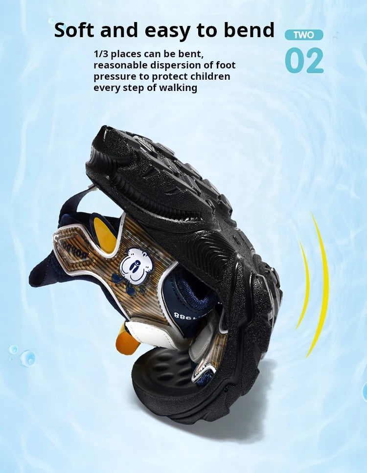 Kids Summer Shoes Fashion Big Boys Beach Sandals Children Casual Sports Sandals Color Matching Anti-skid Classic Size 28-40