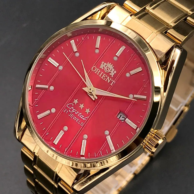 Orient Double Lion Watches High Quality Clock Brand New Top Men's Watch Multi-Function All-Steel Automatic Mechanical Tourbillon